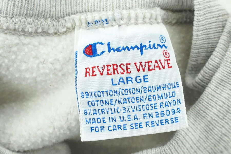 90's 刺繍タグ チャンピオンRW ''UCLA'' 刺繍ロゴ 表記(L) USA製