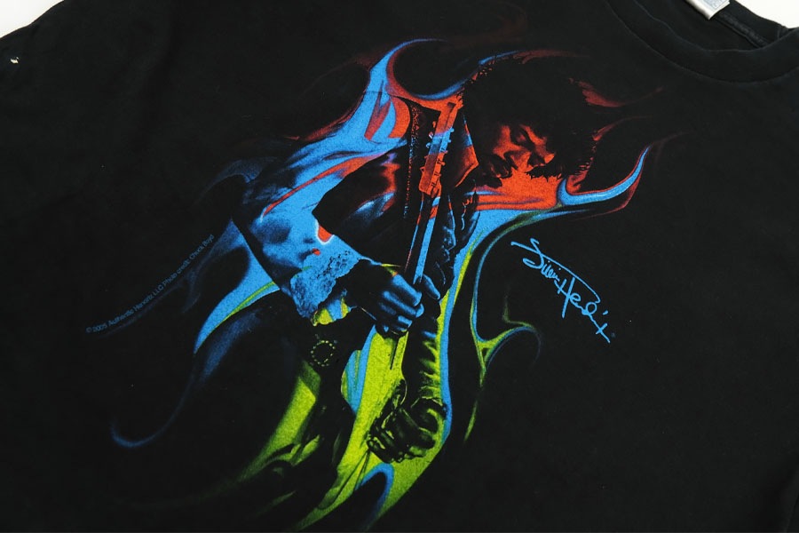 00'S TENNESSEE RIVER ''JIMI HENDRIX'' PHOTO T SHIRT (SIZE. LARGE)