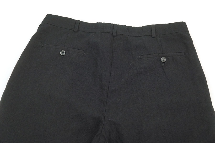 00's slates 2タック ウールスラックス ブラック 表記(W36 L30)