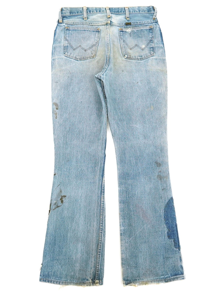 70's Wrangler カスタム！ ブーツカット デニムパンツ 実寸(W33 L33位) 