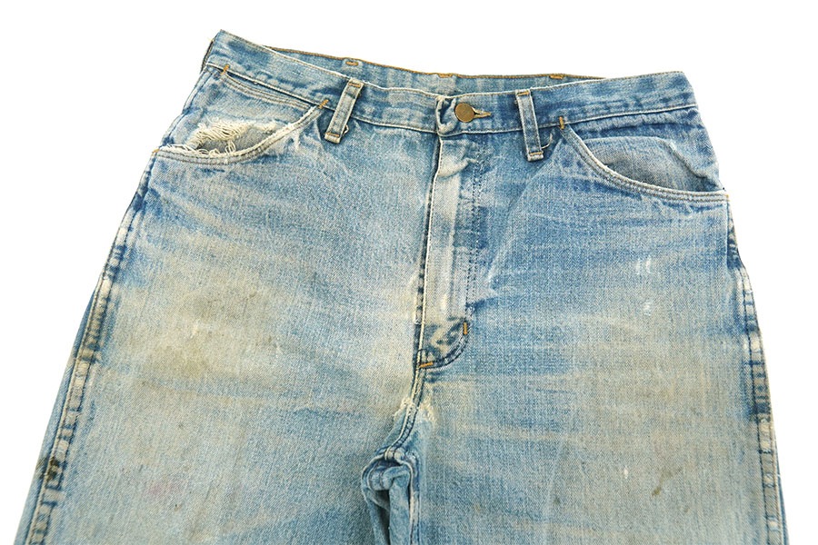 70's Wrangler カスタム！ ブーツカット デニムパンツ 実寸(W33 L33位) 