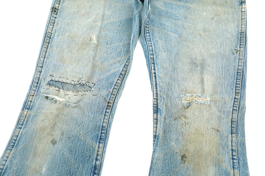 70's Wrangler カスタム！ ブーツカット デニムパンツ 実寸(W33 L33位) 