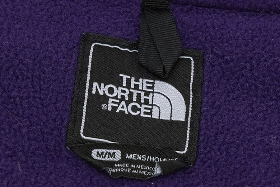 00's THE NORTH FACE ''DENALI'' フリースパーカ パープル×ブラック 表記(M)