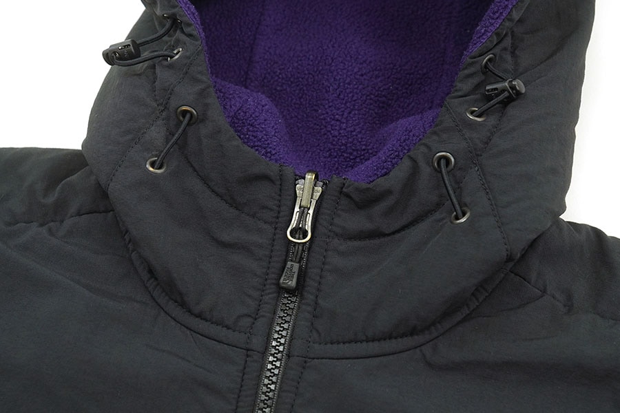 00's THE NORTH FACE ''DENALI'' フリースパーカ パープル×ブラック 表記(M)