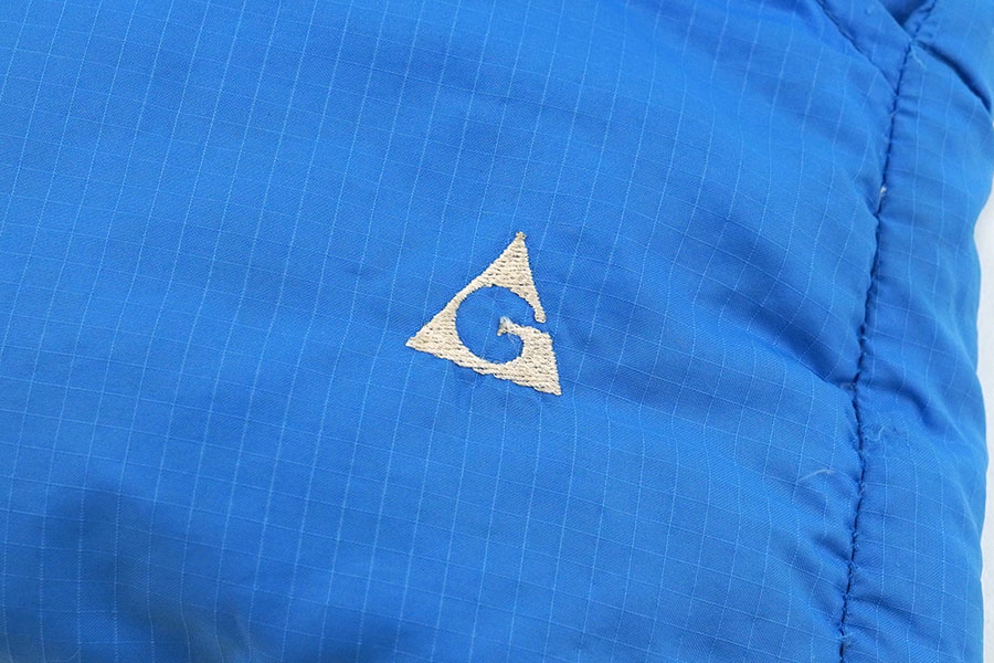 80's GERRY 2ポケ リップストップ ダウンベスト スカイブルー 表記(M) USA製