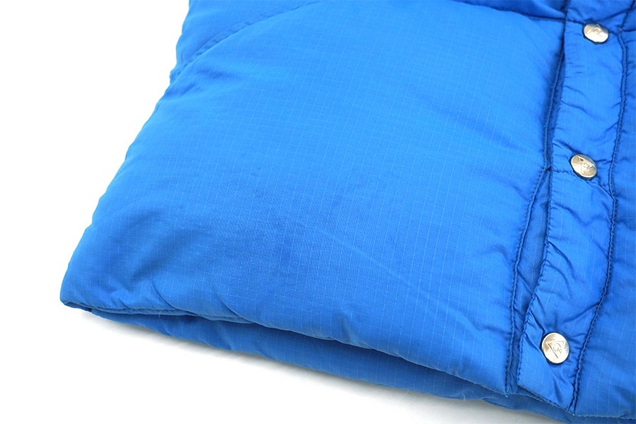 80's GERRY 2ポケ リップストップ ダウンベスト スカイブルー 表記(M) USA製