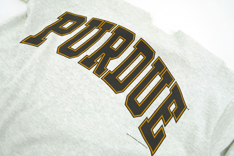 90'S FRUIT OF THE LOOM ''PURDUE'' T SHIRT (SIZE. X LARGE)