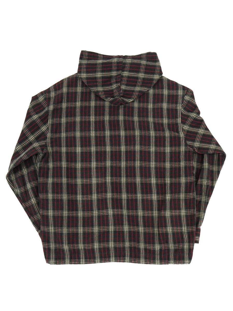 90'S EDDIE BAUER HOODED LONG SLEEVE PULLOVER SHIRT (SIZE.LARGE) 
