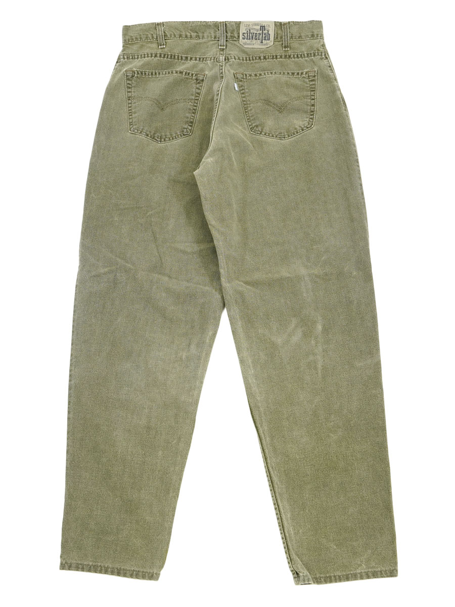 90's Levi's Silver Tab Loose 560 カラーデニムパンツ オリーブグリーン 表記(W34 L32) USA製