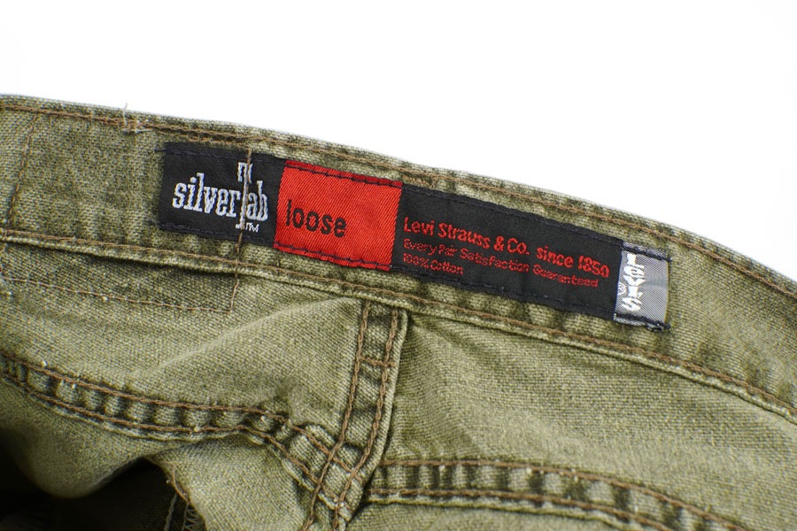 90's Levi's Silver Tab Loose 560 カラーデニムパンツ オリーブグリーン 表記(W34 L32) USA製