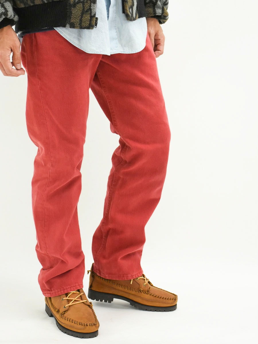 Levi’s『501』 90’s~ USA製 W33L34 赤カラーパンツ 90'S Levis 501 RED DENIM PANTS（リーバイス 501 製品染め 赤