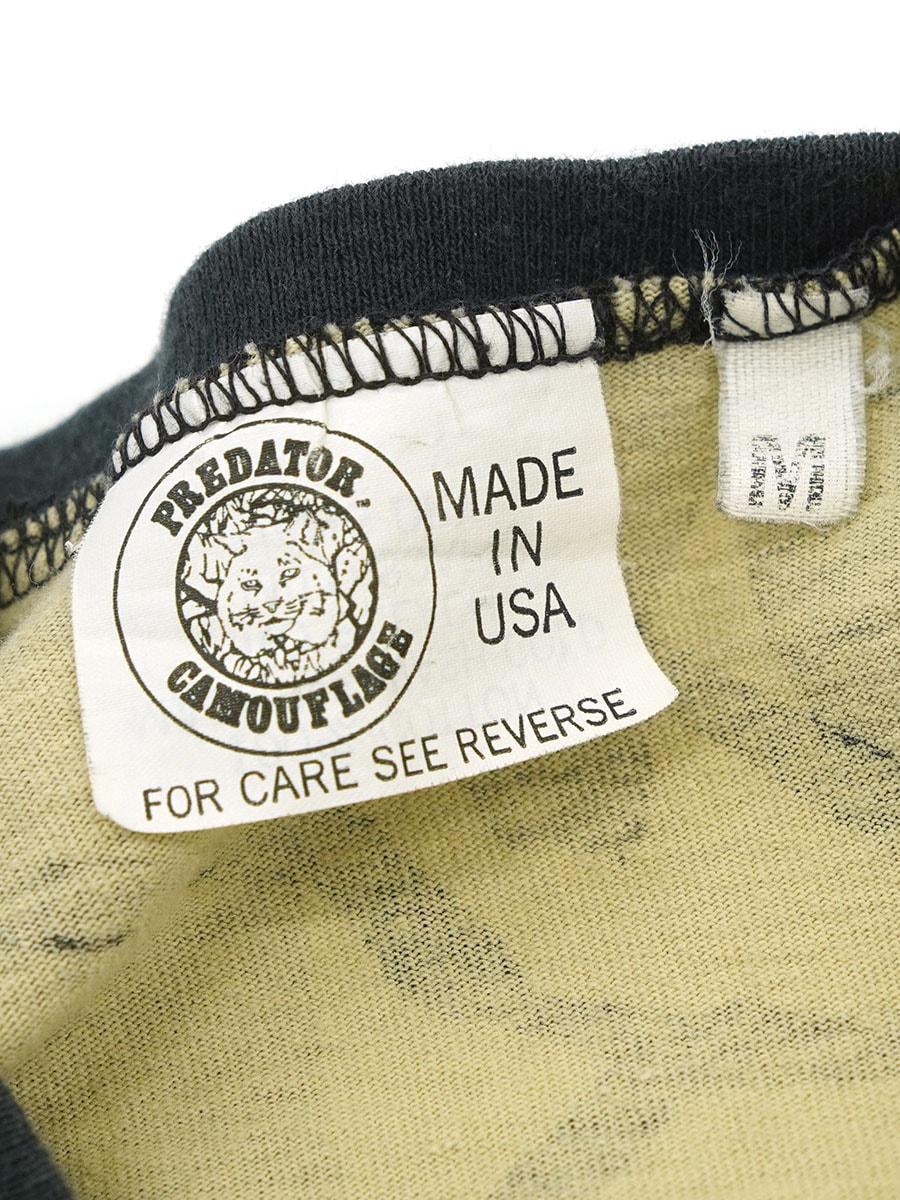90's PREDATOR CAMOUFLAGE L/S ポケットTシャツ 表記(M) USA製