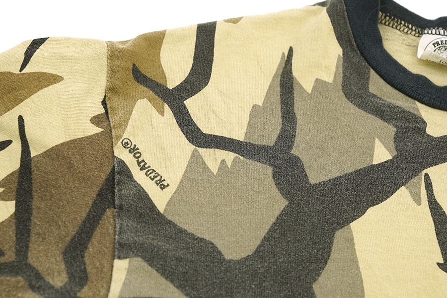 90's PREDATOR CAMOUFLAGE L/S ポケットTシャツ 表記(M) USA製