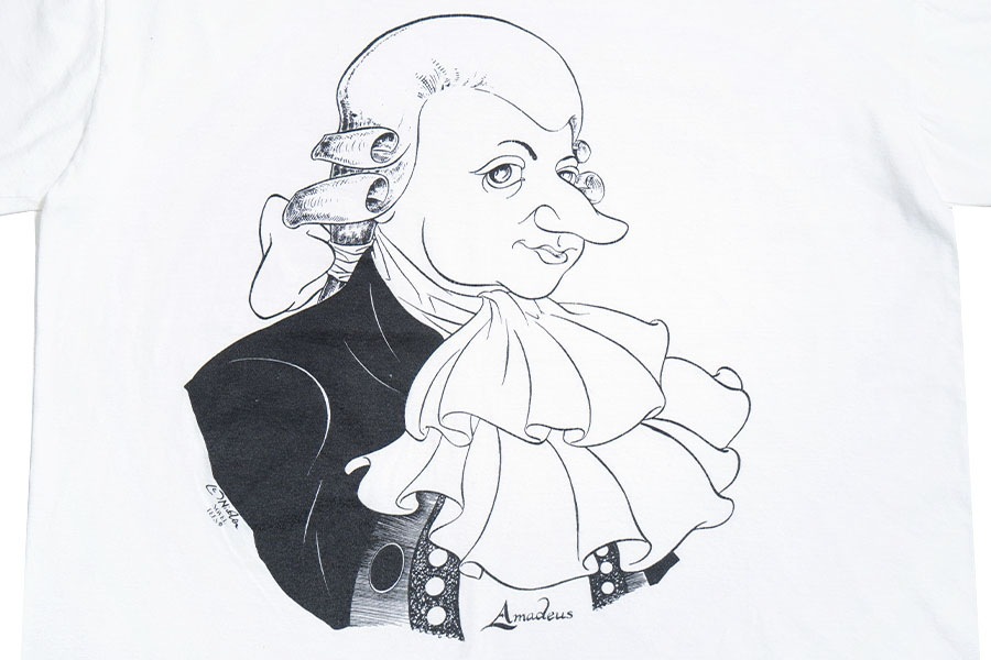 90'S AIRAK ''AMADEUS MOZART'' T SHIRT (SIZE.X LARGE) MADE IN USA