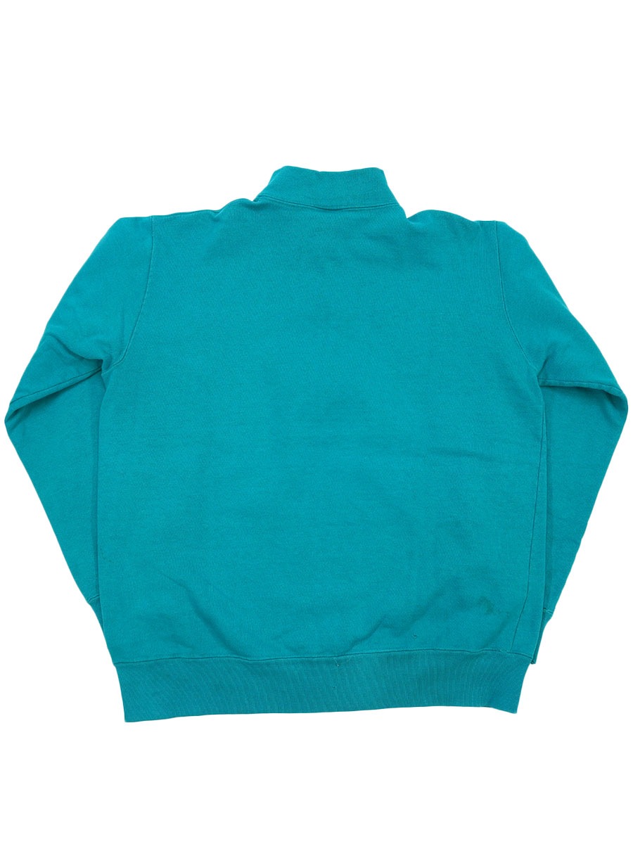 90'S CHAMPION HALF ZIP SWEAT SHIRT (SIZE. ONE SIZE FITS ALL) MADE IN USA