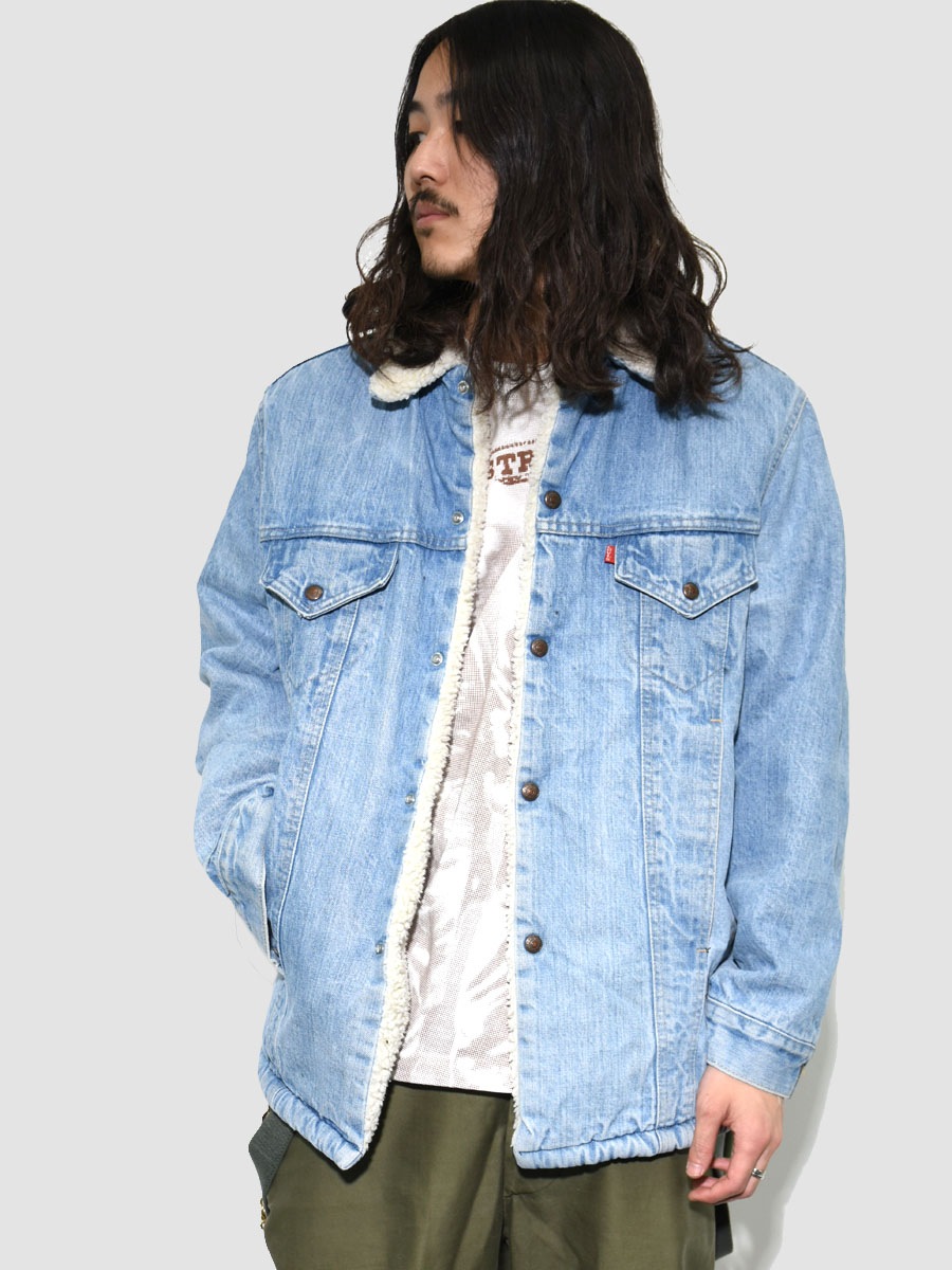 70's Levi's 71605 デニムボアJKT 表記(40) ロング丈