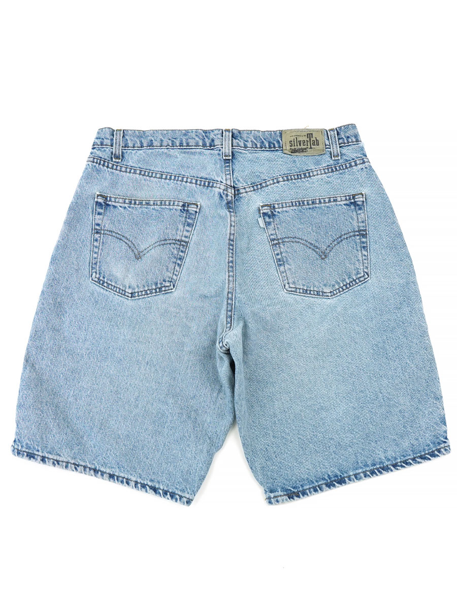 90's LEVI'S SILVERTAB 1タック ''LOOSE'' デニムショーツ 表記(W36