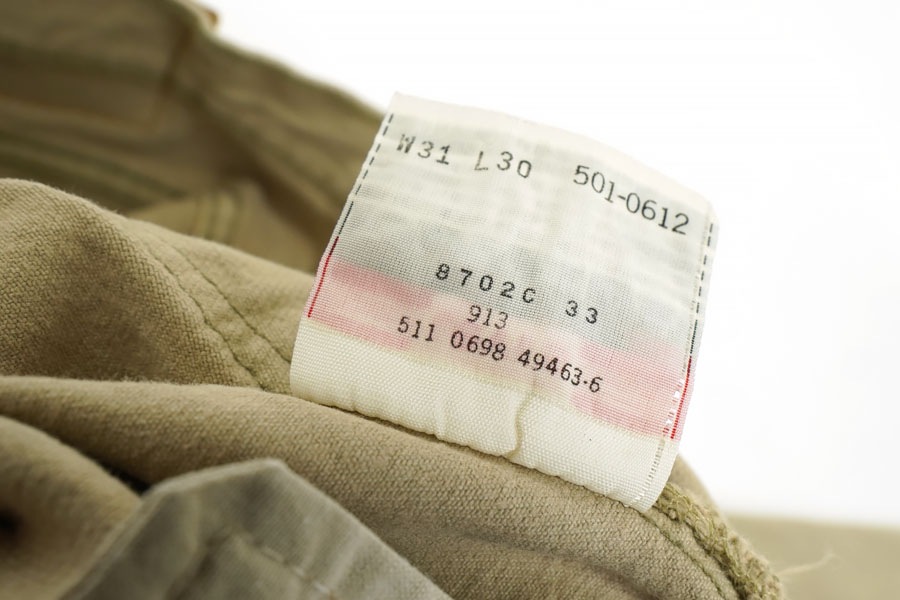 90'S LEVI'S 501 COLOR DENIM JEANS BEIGE (SIZE. W31 L30) MADE IN USA