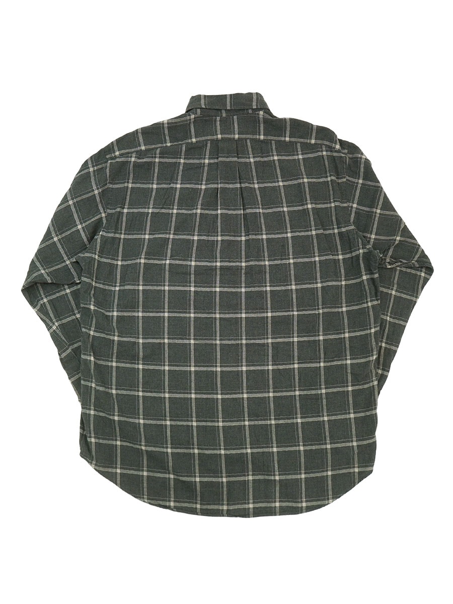 RALPH LAUREN BLAKE 100% COTTON LONG SLEEVE PLAID B.D. SHIRT (SIZE. LARGE)