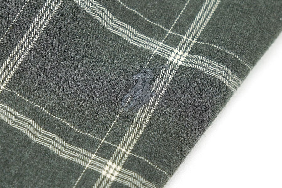 RALPH LAUREN BLAKE 100% COTTON LONG SLEEVE PLAID B.D. SHIRT (SIZE. LARGE)