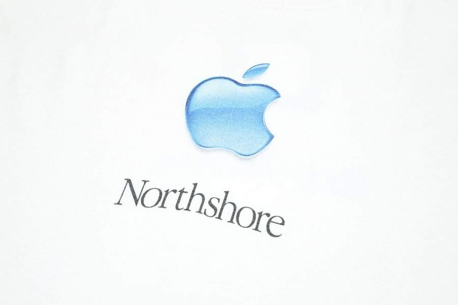 00's Hanes APPLE ''NORTHSHORE/SHOP DIFFERENT.'' Tシャツ 表記(XL)
