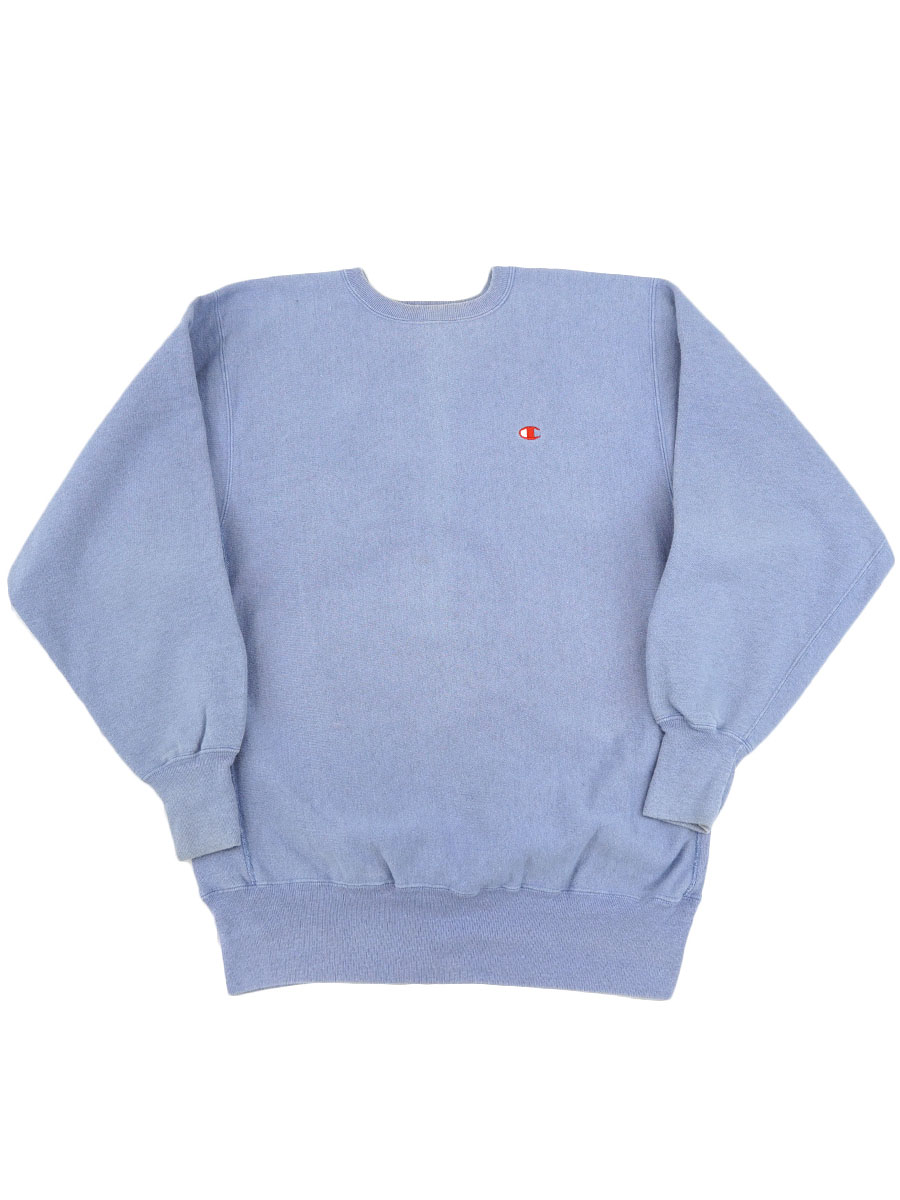 90's 刺繍タグ チャンピオンRW 無地 ライラック 表記(XXL) USA製 レア目