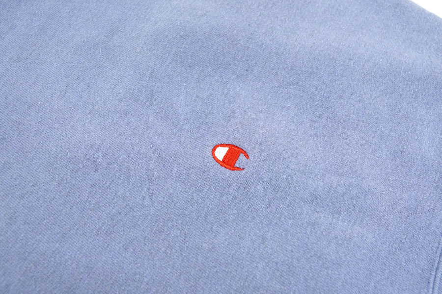 90's 刺繍タグ チャンピオンRW 無地 ライラック 表記(XXL) USA製 レア目