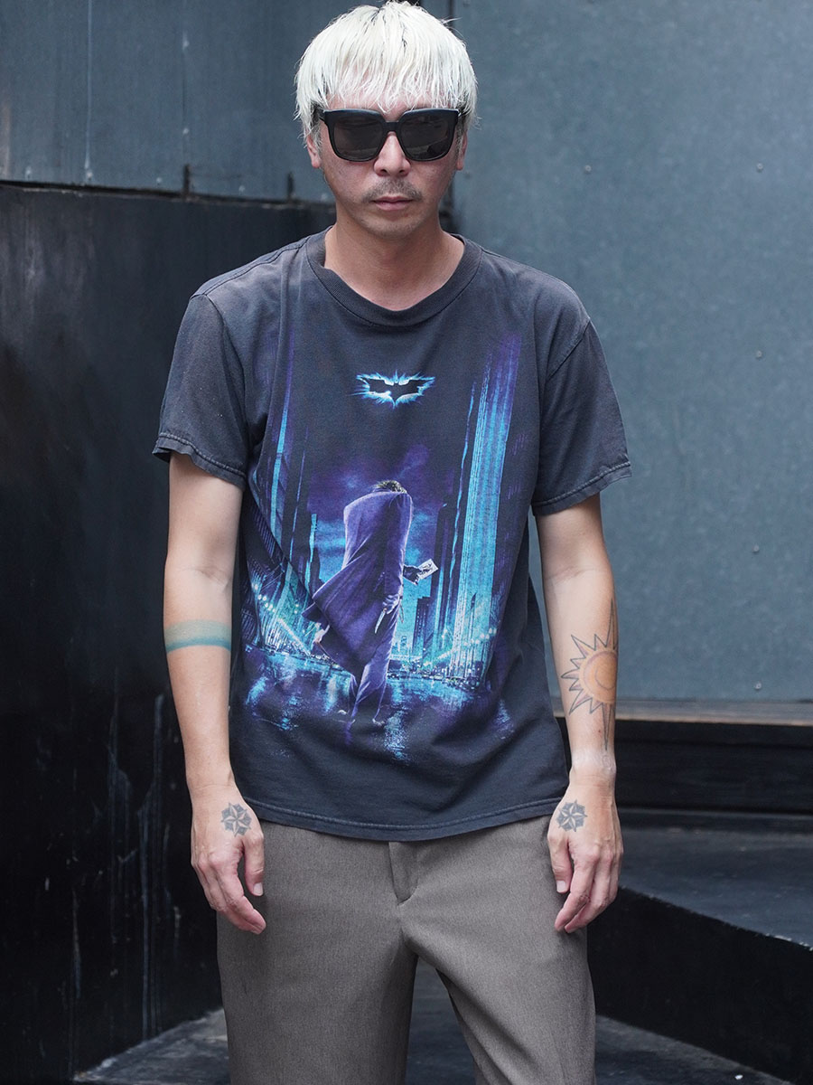 00's～ ''ダークナイト'' ムービー Tシャツ ブラック 実寸(M位)