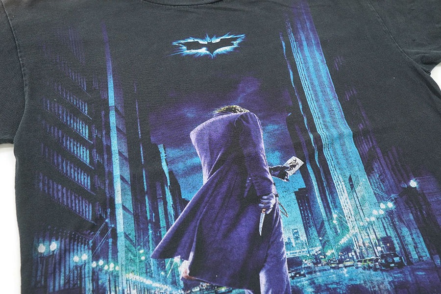 00's～ ''ダークナイト'' ムービー Tシャツ ブラック 実寸(M位)
