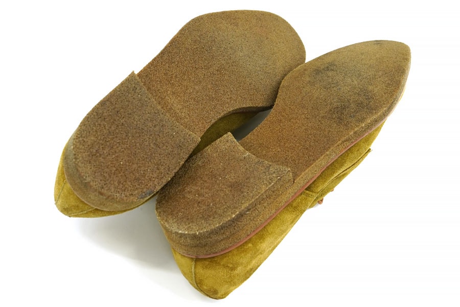 CHURCH'S OLIVE SUEDE SHOES (SIZE. 43 1/2) MADE IN ITALY