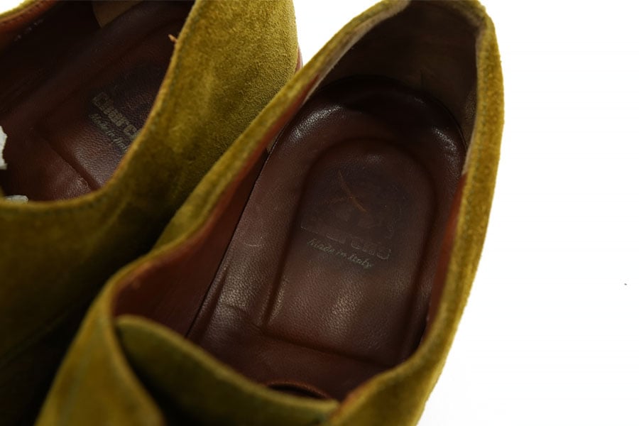 CHURCH'S OLIVE SUEDE SHOES (SIZE. 43 1/2) MADE IN ITALY