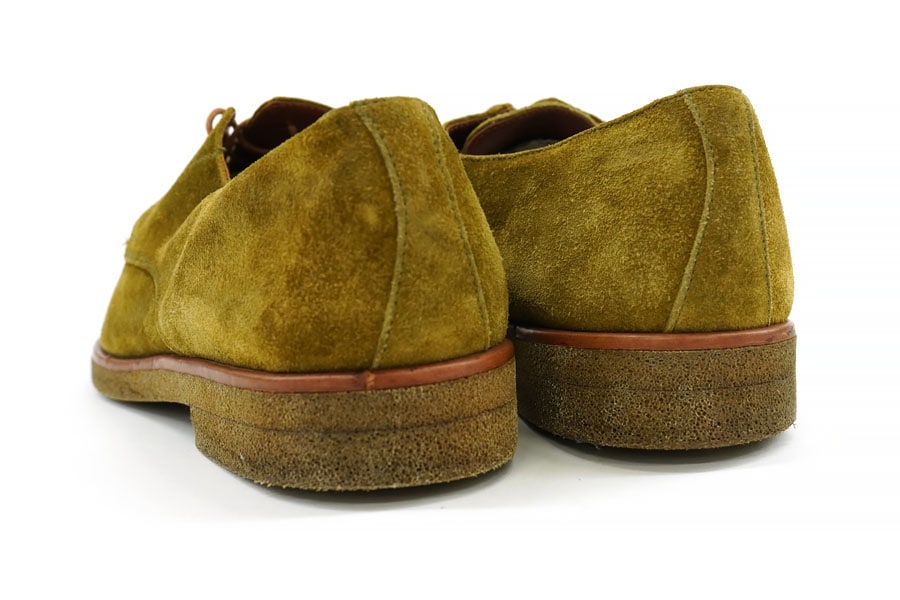 CHURCH'S OLIVE SUEDE SHOES (SIZE. 43 1/2) MADE IN ITALY
