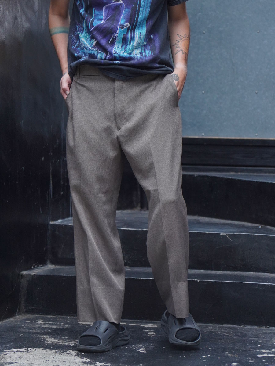 90's LEVI'S ACTION SLACKS スラックスパンツ ライトブラウン 表記(W36 L34)