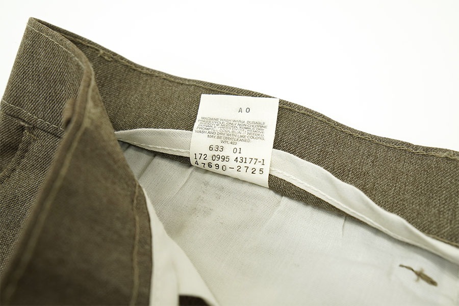 90's LEVI'S ACTION SLACKS スラックスパンツ ライトブラウン 表記(W36 L34)