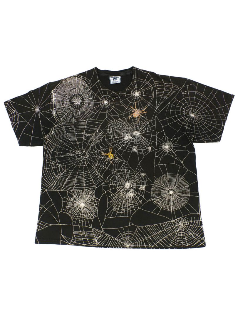 00's Lee スパイダーウェブ オールオーバープリントTシャツ 表記(XL)