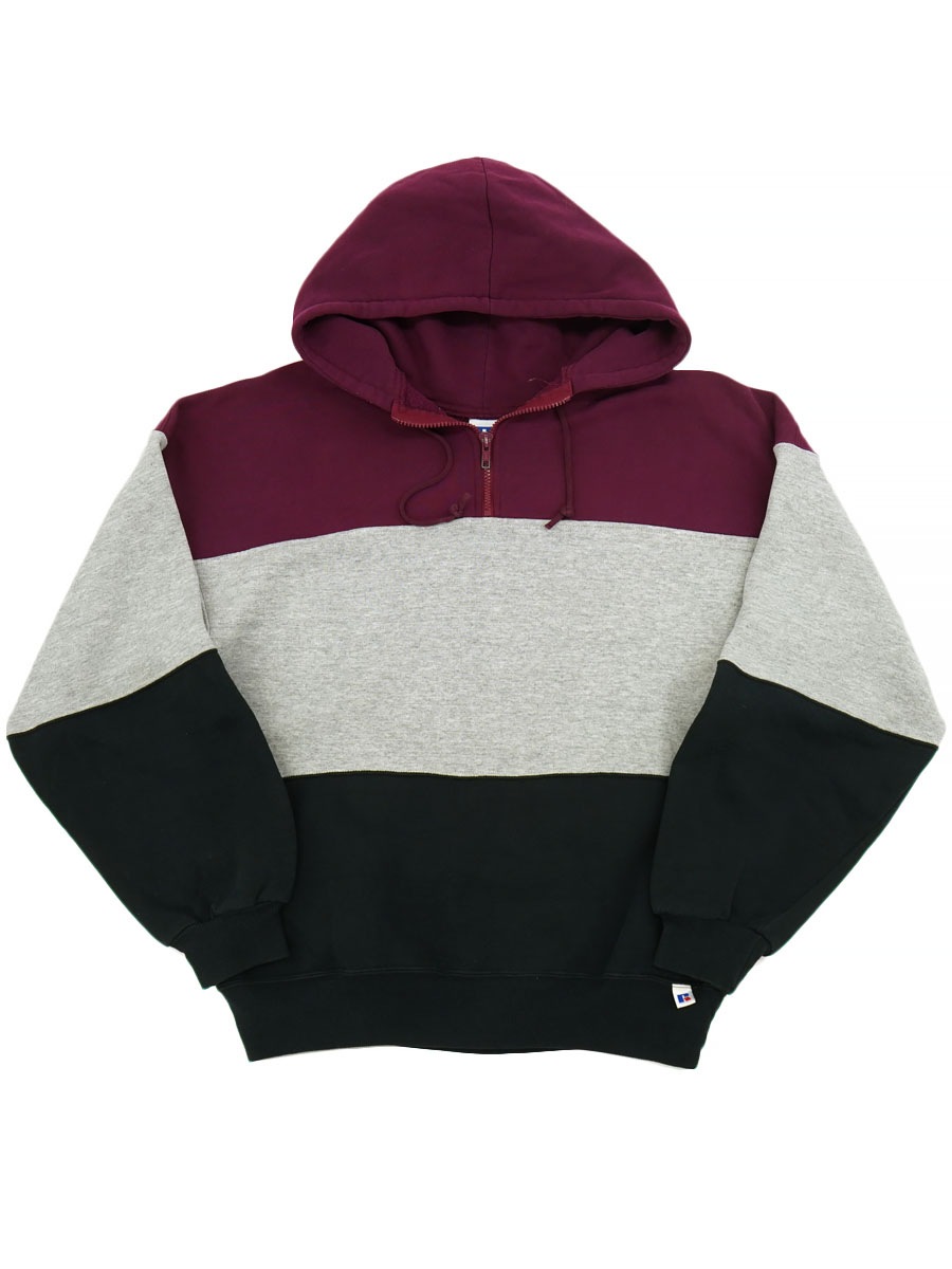 90's RUSSELL ATHLETIC マルチカラー H/Z P/Oスウェットパーカ 表記(M) USA製