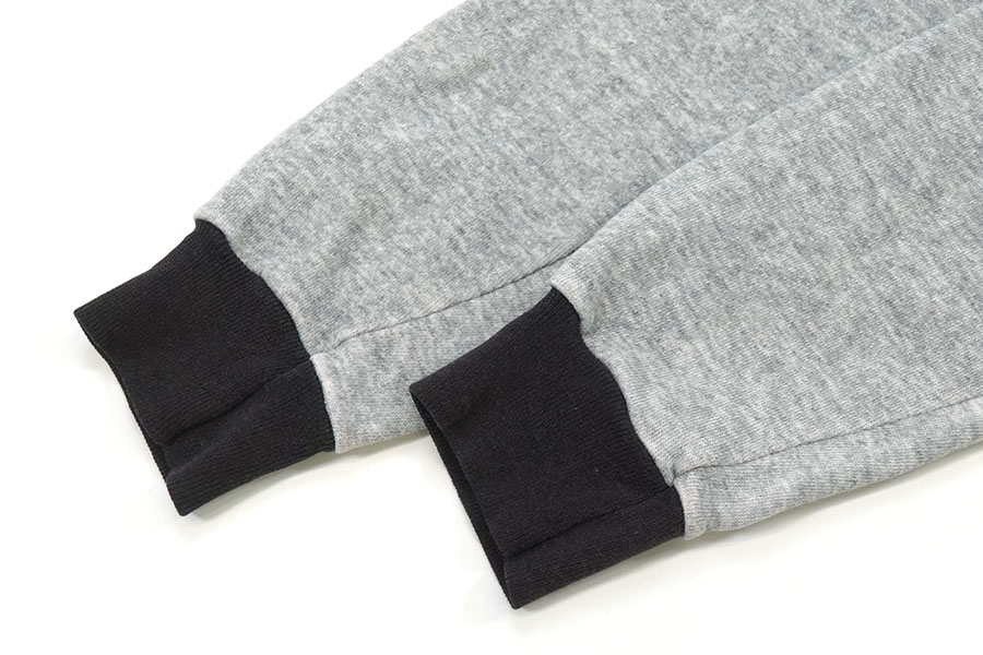 80'S～ RED STONE 2TONE HOODED SWEAT SHIRT GREY×BLACK (SIZE.50) MADE IN USA