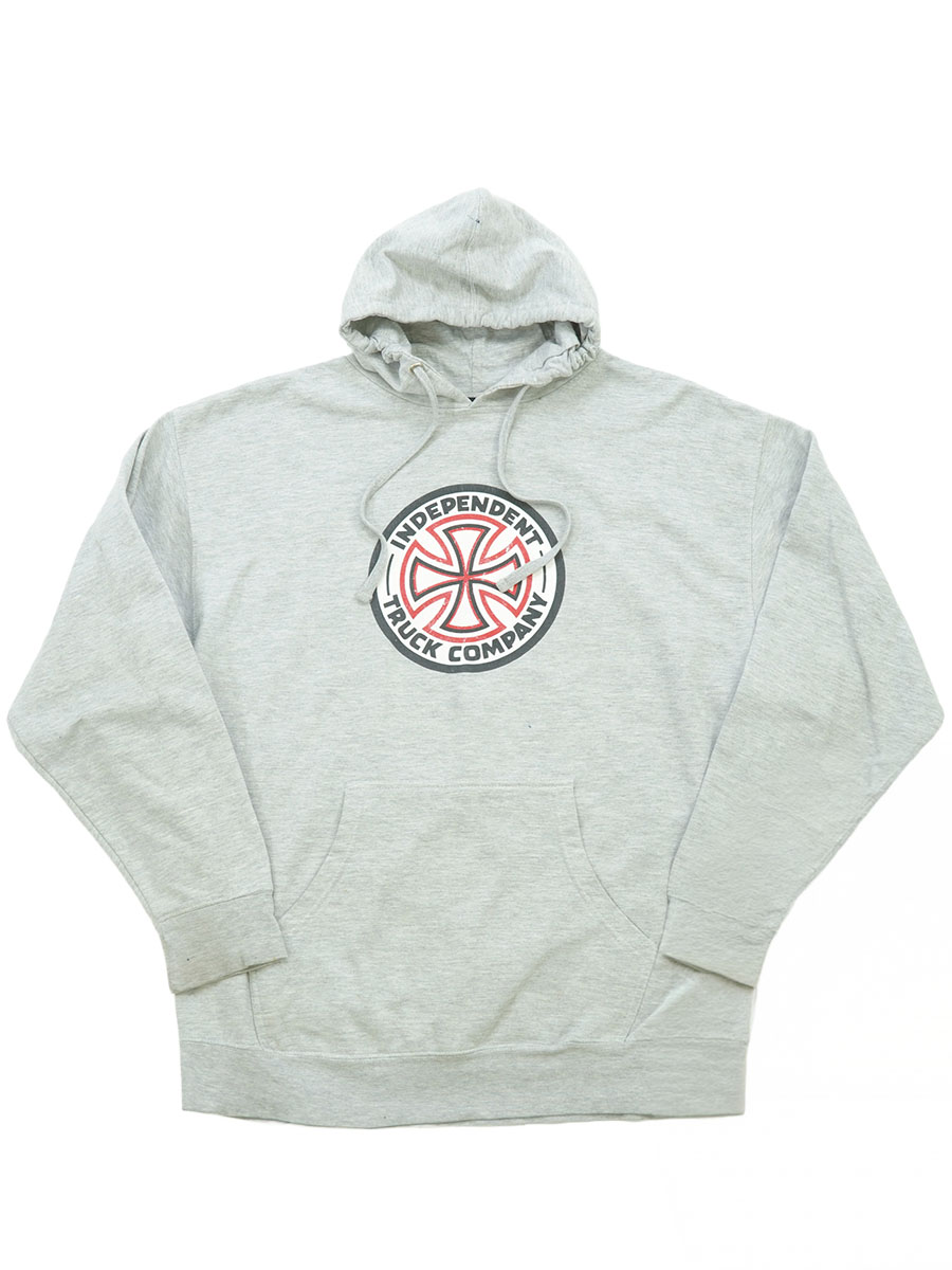 INDEPENDENT ''INDEPENDENT TRUCK COMPANY'' HOODED SWEAT SHIRT GREY (APPROX.X LARGE)