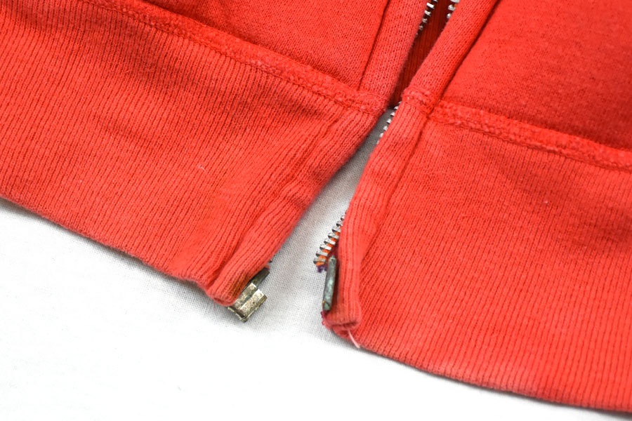 60's HANES WIND SHEILD フルジップ 裏サーマルスウェットパーカ 赤 表記(XL) ASIS