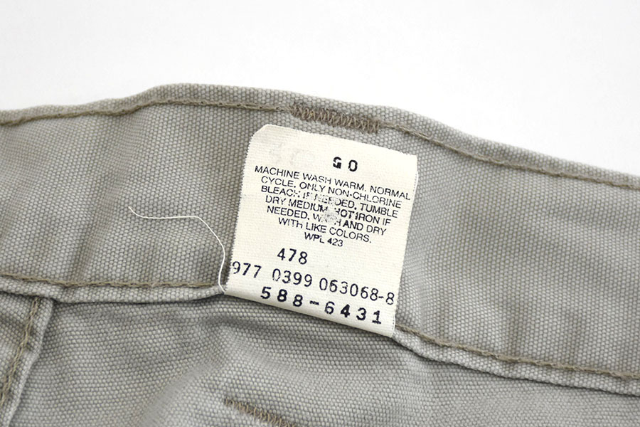 90's Levi's DRY GOODS 100%コットン カーゴパンツ ライトグレー 表記(30x30)