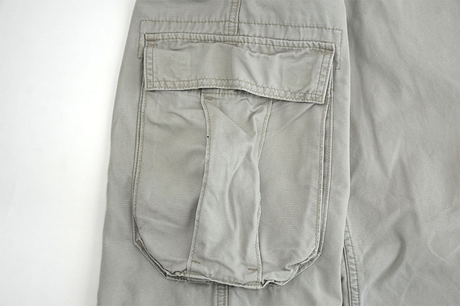 90's Levi's DRY GOODS 100%コットン カーゴパンツ ライトグレー 表記(30x30)