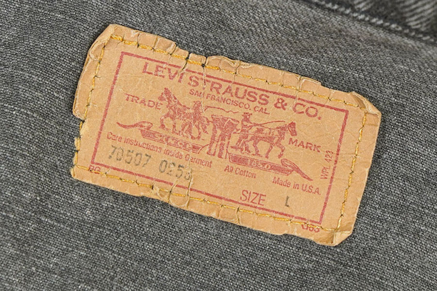 80's Levi's 70507 4ポケ ブラックデニムジャケット 表記(L) USA製