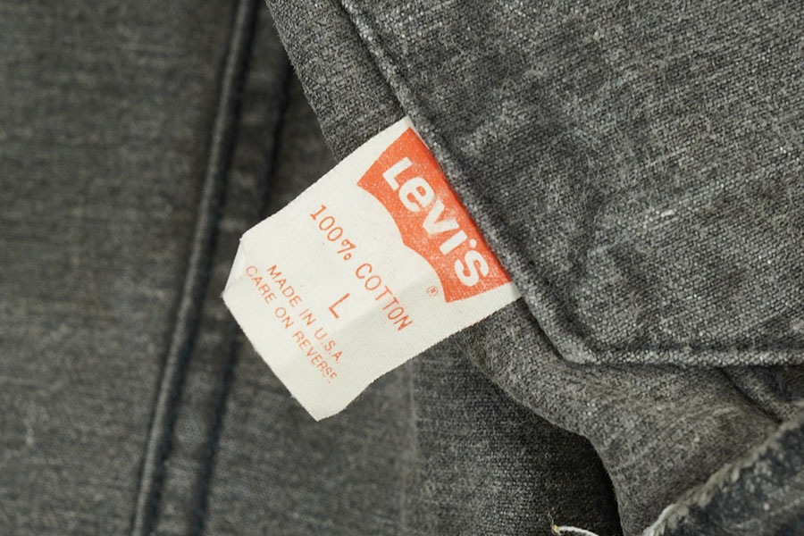 80's Levi's 70507 4ポケ ブラックデニムジャケット 表記(L) USA製