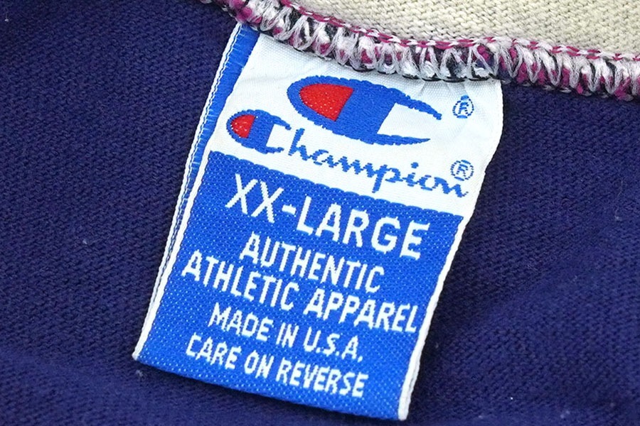 90'S CHAMPION DOUBLE HOODED LONG SLEEVE T SHIRT (SIZE.XX LARGE) MADE IN USA