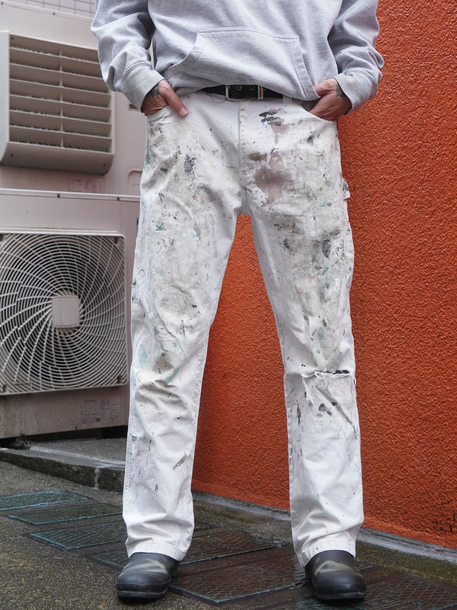 DICKIES COTTON PAINTER PANTS PAINT！(SIZE.W34 L32)
