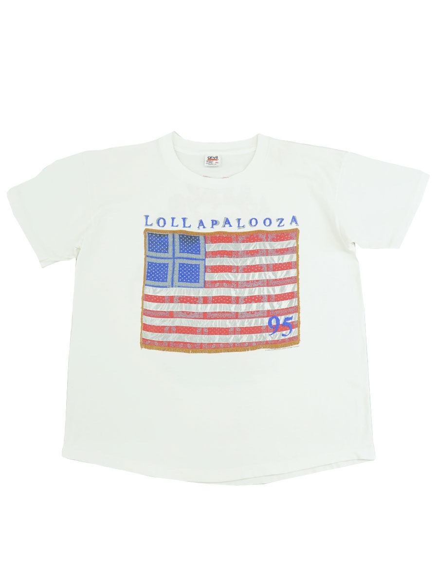 90'S ANVIL ''LOLLAPALOOZA 1995'' T SHIRT  (SIZE.X LARGE) MADE IN USA