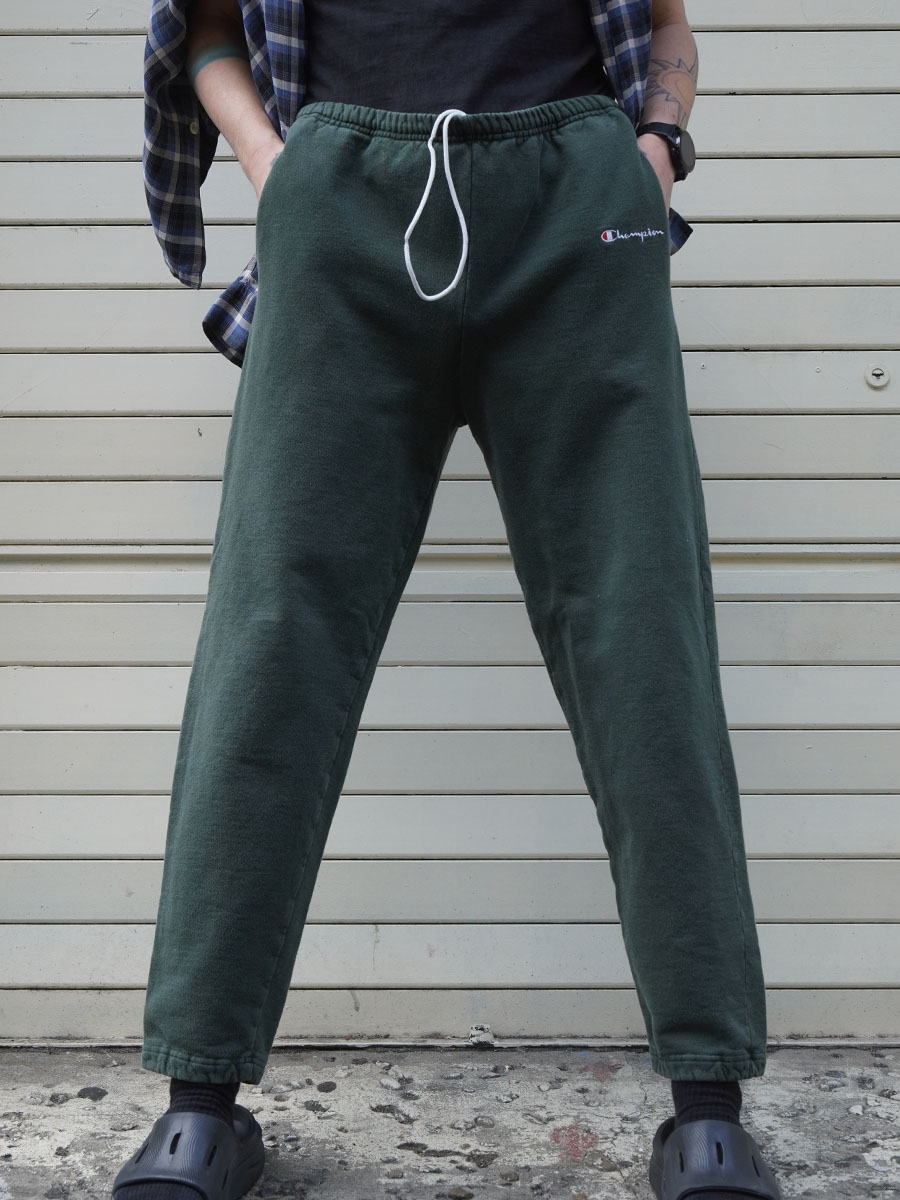 90'S～ CHAMPION SWEAT PANTS GREEN (SIZE.LARGE) MADE IN MEXICO