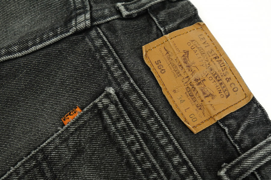 90'S LEVI'S 560 BLACK DENIM SHORTS (SIZE. W34 L00) MADE IN USA