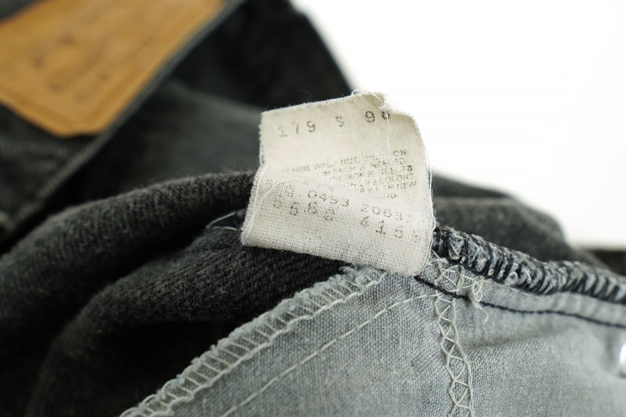 90'S LEVI'S 560 BLACK DENIM SHORTS (SIZE. W34 L00) MADE IN USA