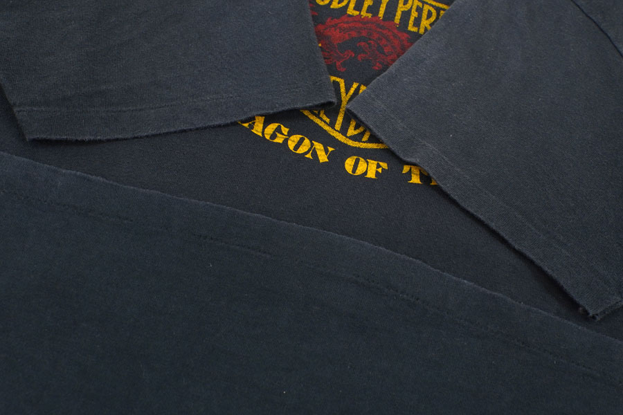 80's～ HARLEY-DAVIDSON ''THE DRAGON OF THE WEST'' Tシャツ ブラック 実寸(M位)